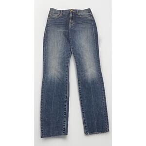 Mother Size 27 Blue Walking on Coals High Waisted Looker Ankle Fray Jeans